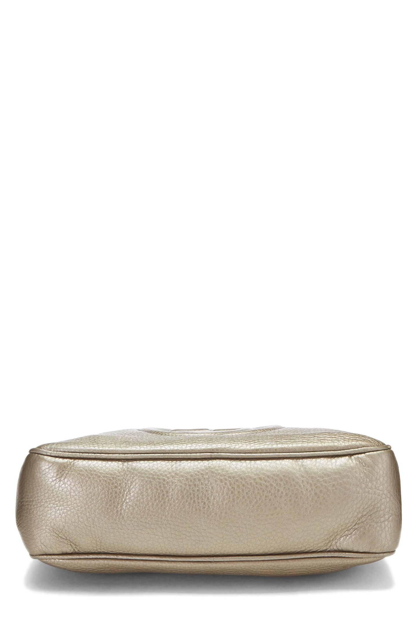 Gucci,  Metallic Grey Leather Soho Chain Tote, Grey