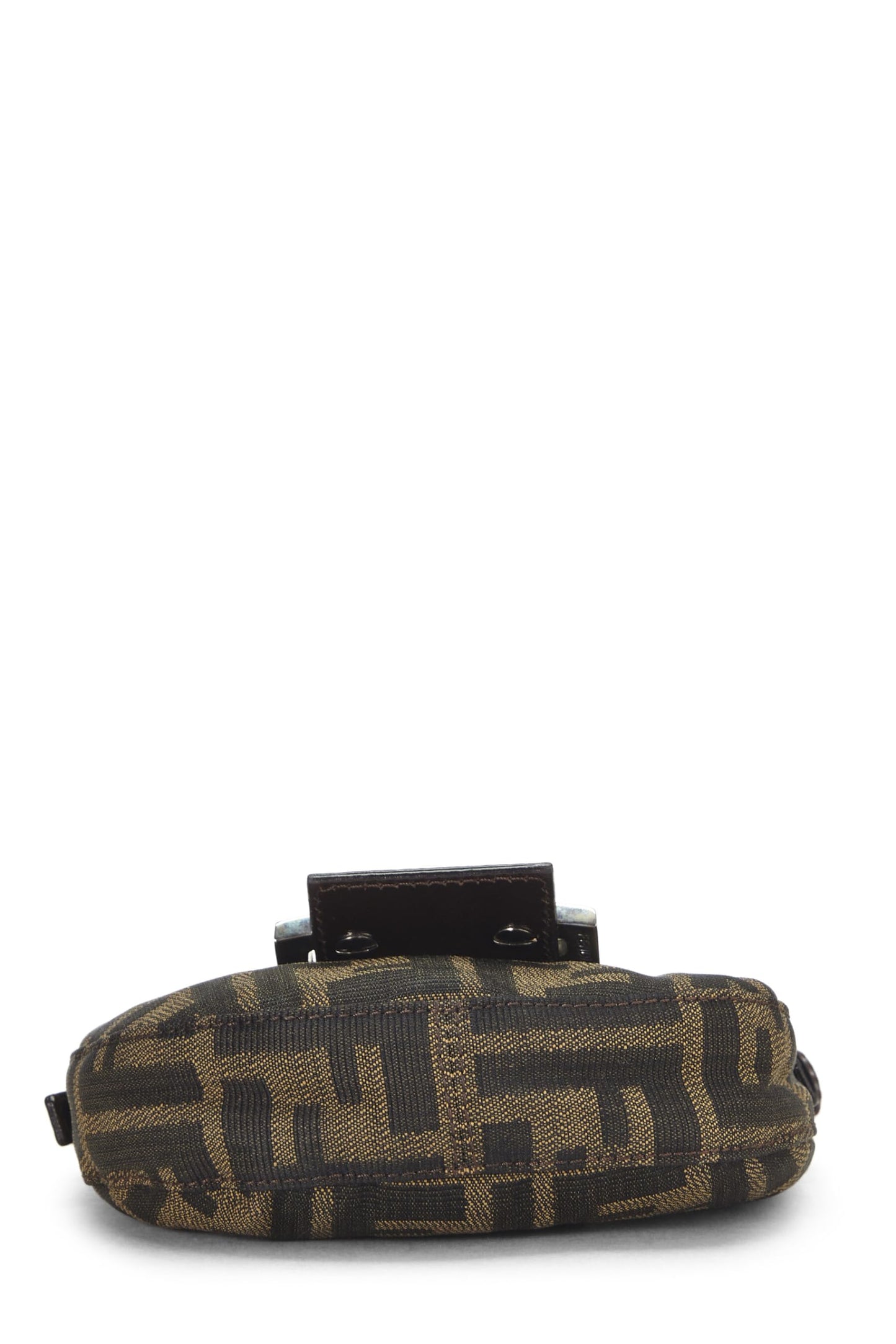 Fendi,  Brown Zucca Canvas Croissant Mini, Brown