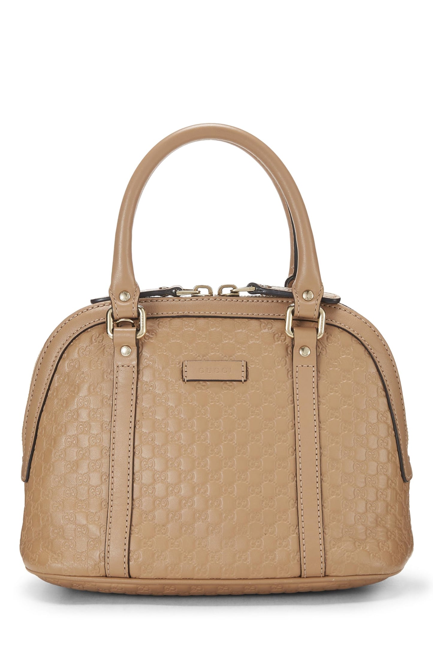 Gucci,  Beige Microguccissima Leather Nice Dome Mini, Beige