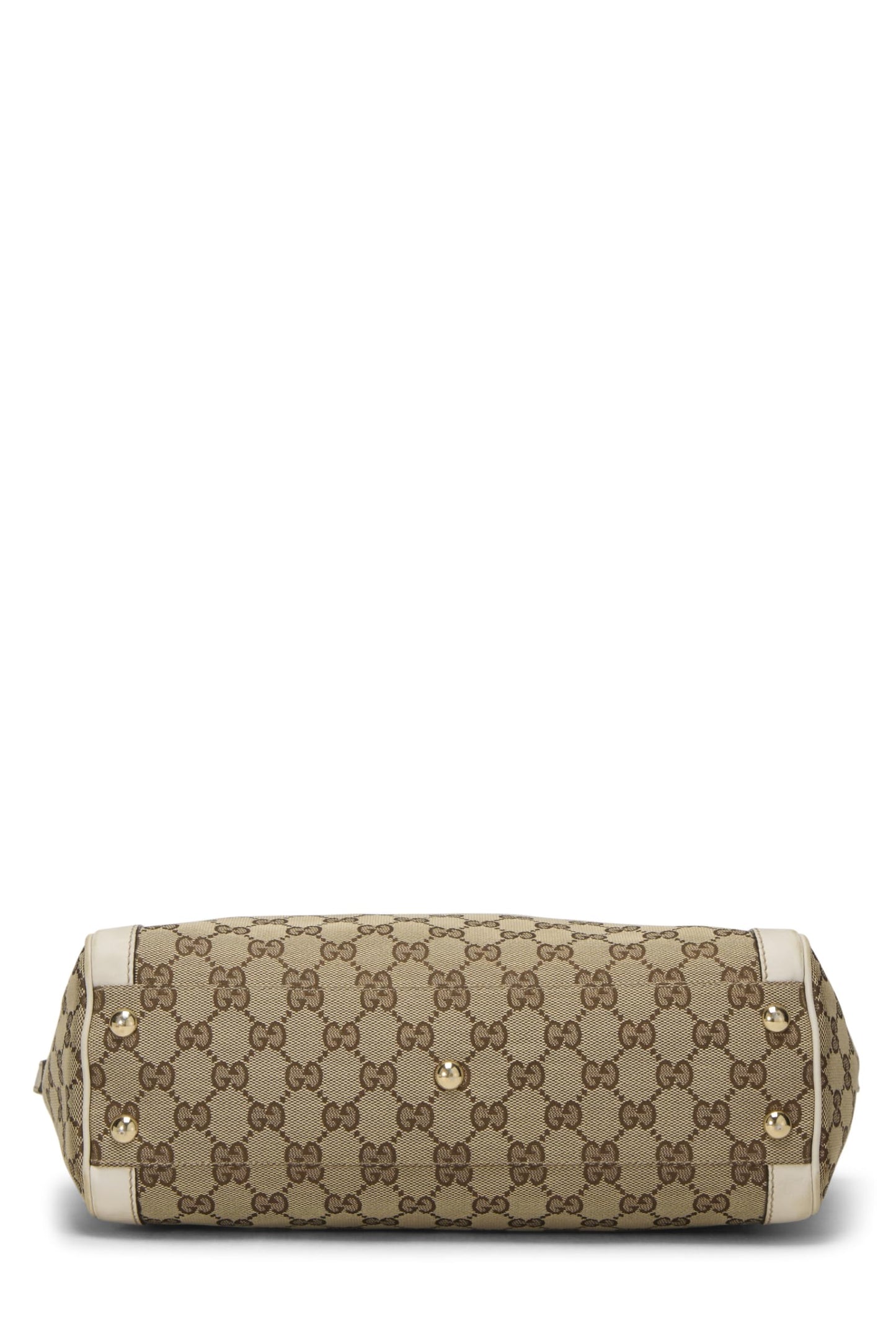 Gucci,  White Original GG Canvas Handbag, White