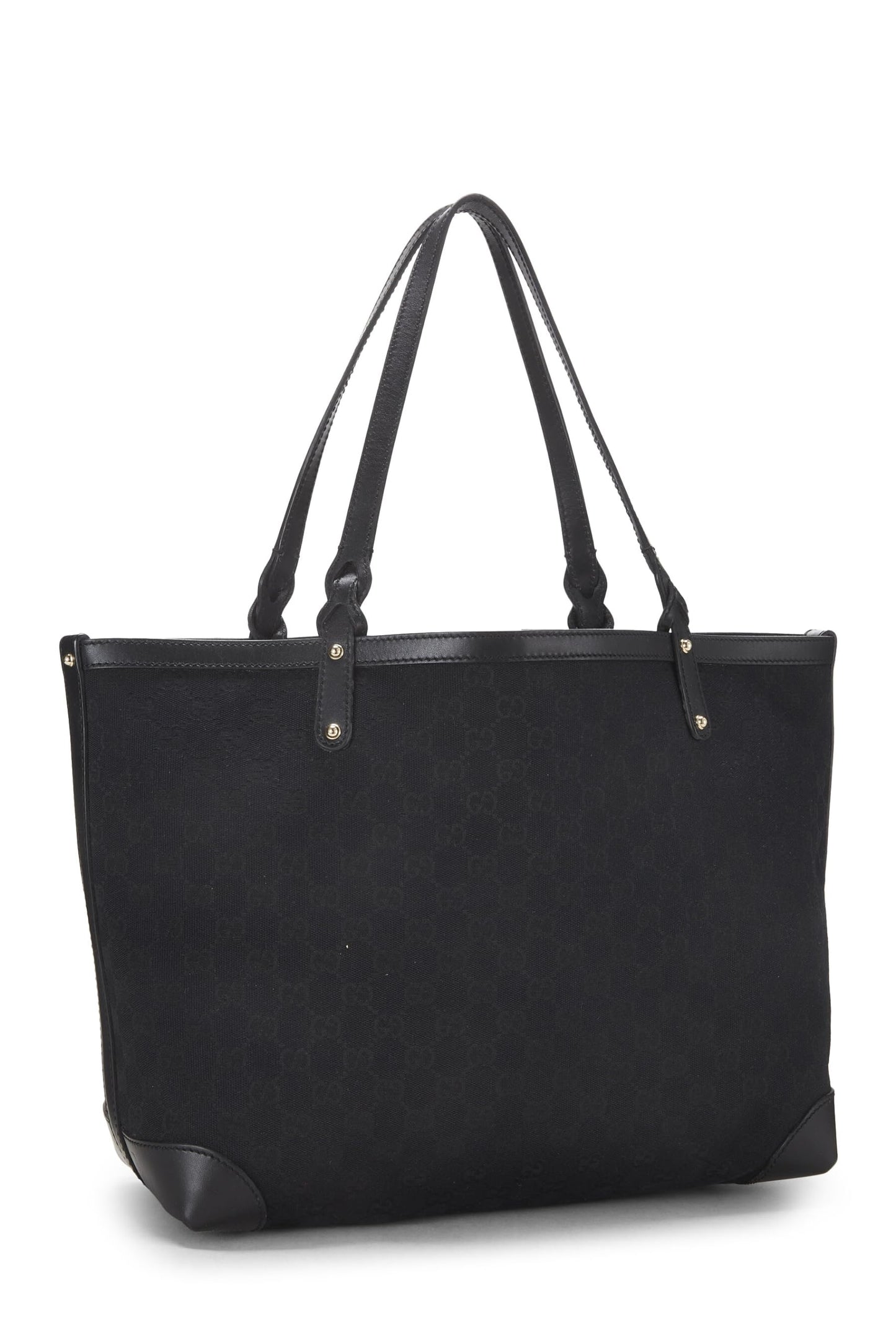 Gucci,  Black Original GG Canvas Craft Tote, Black