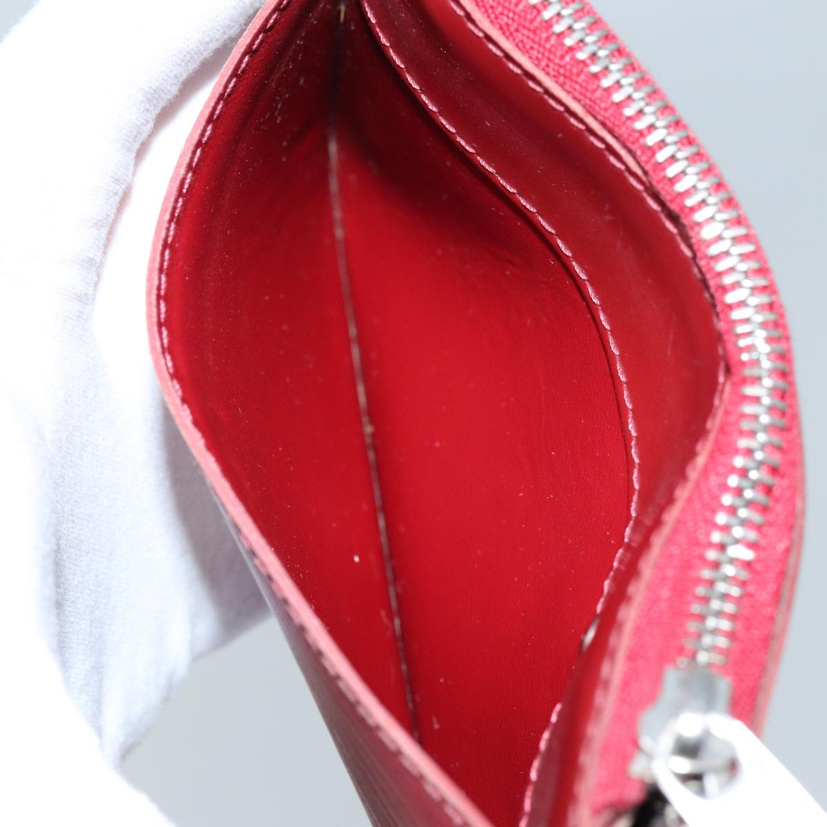 LOUIS VUITTON Epi Pochette Cles NM Coin Purse Ruby M6660M LV 72035