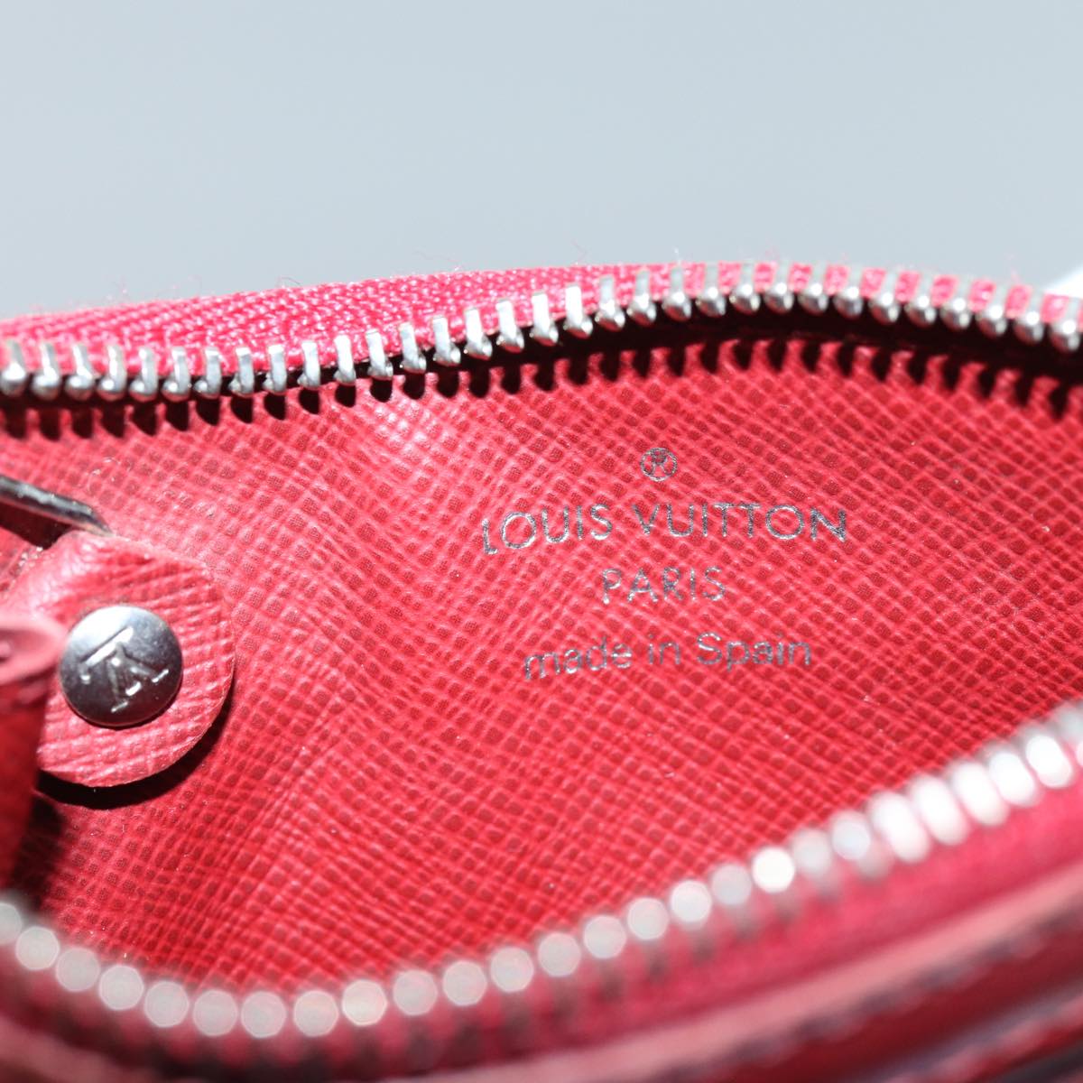 LOUIS VUITTON Epi Pochette Cles NM Coin Purse Ruby M6660M LV 72035
