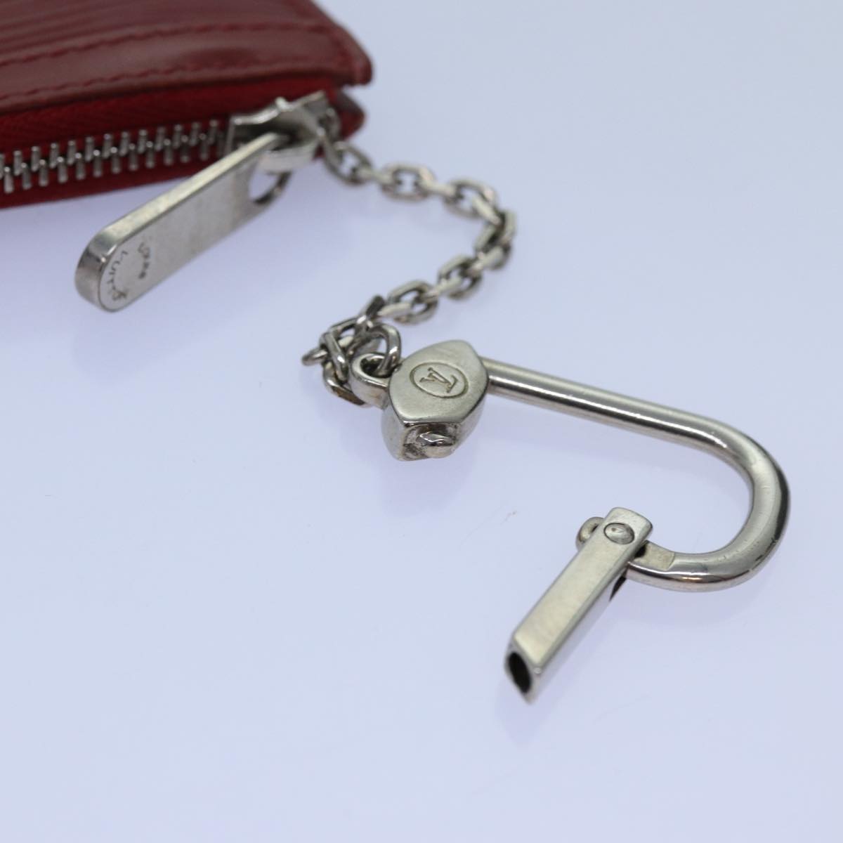 LOUIS VUITTON Epi Pochette Cles NM Coin Purse Ruby M6660M LV 72035