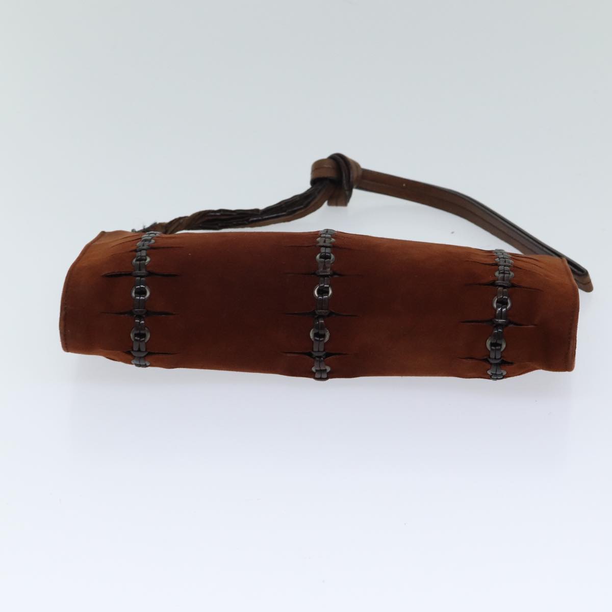 GUCCI Pouch Suede Brown 101684 72036