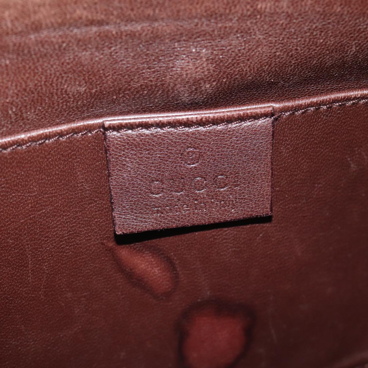 GUCCI Pouch Suede Brown 101684 72036