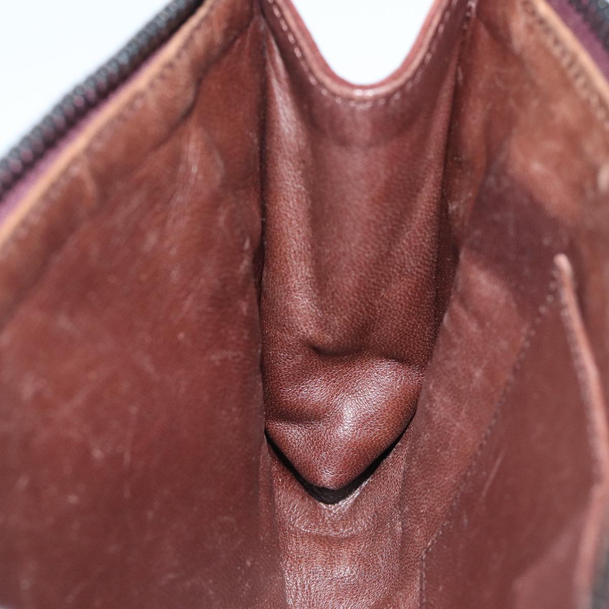 GUCCI Pouch Suede Brown 101684 72036