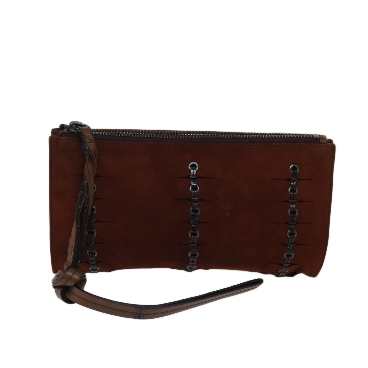 GUCCI Pouch Suede Brown 101684 72036