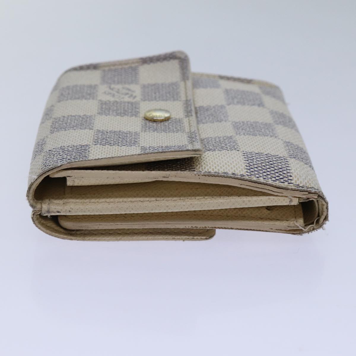 LOUIS VUITTON Damier Azur Portefeuille Elise Trifold Wallet N61733 72046