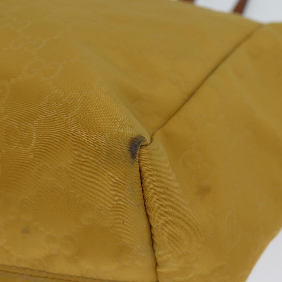 GUCCI GG Canvas Tote Bag Yellow 282439 72047