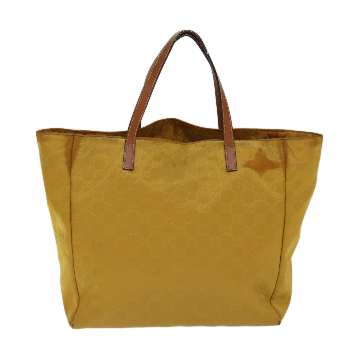 GUCCI GG Canvas Tote Bag Yellow 282439 72047