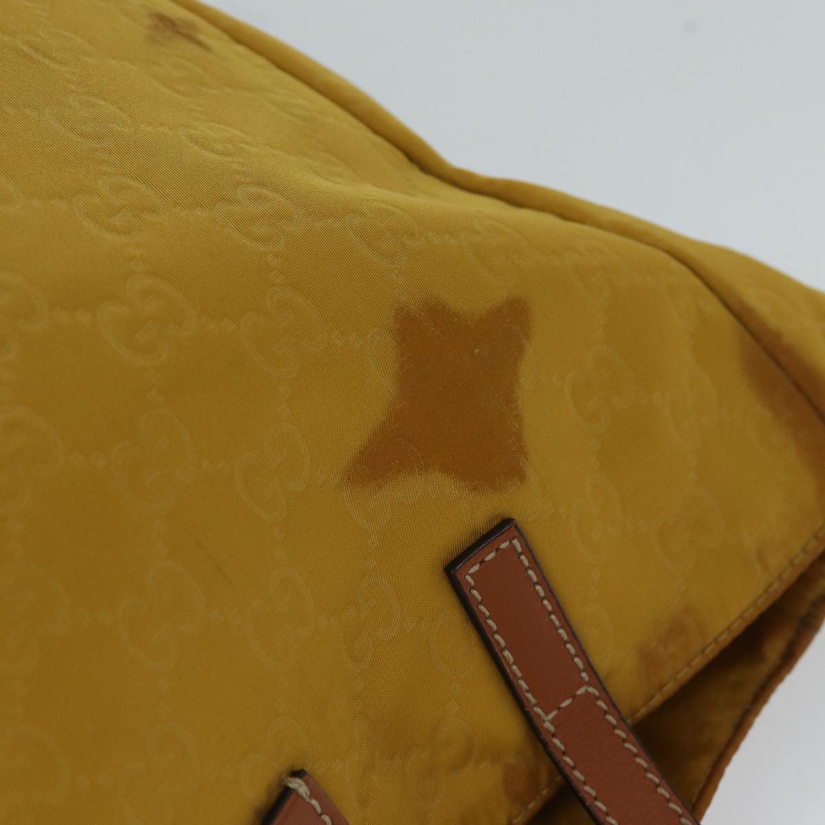 GUCCI GG Canvas Tote Bag Yellow 282439 72047