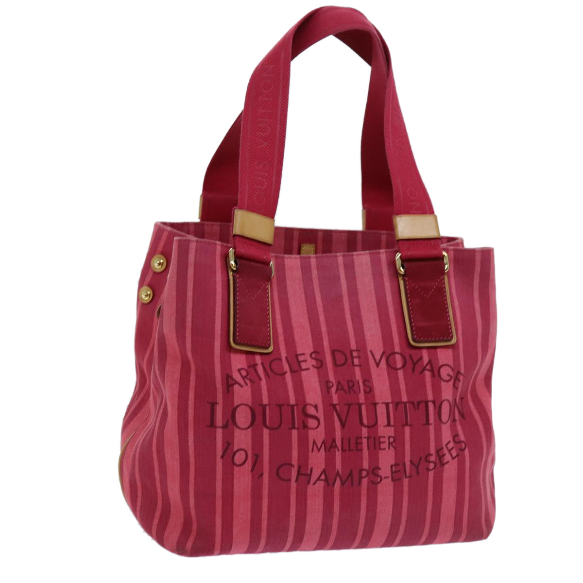 LOUIS VUITTON Plan Soleil Cabas PM Tote Bag Rouge Grunadine M94146 LV 72071
