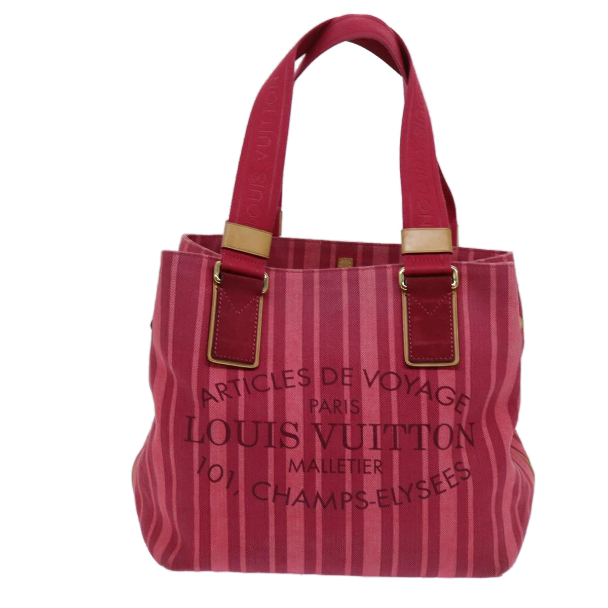 LOUIS VUITTON Plan Soleil Cabas PM Tote Bag Rouge Grunadine M94146 LV 72071