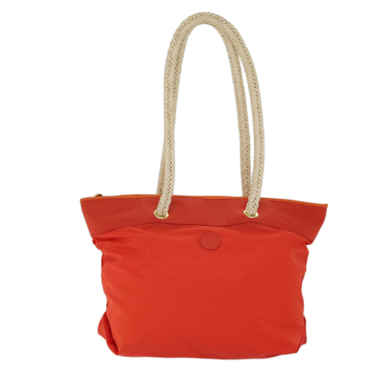 FENDI Shoulder Bag Nylon Orange 72073
