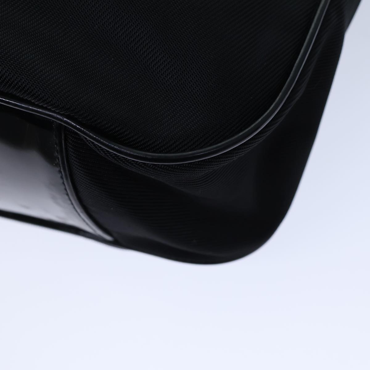 GUCCI Bamboo Hand Bag Nylon 2way Black 001 123 1577 72082