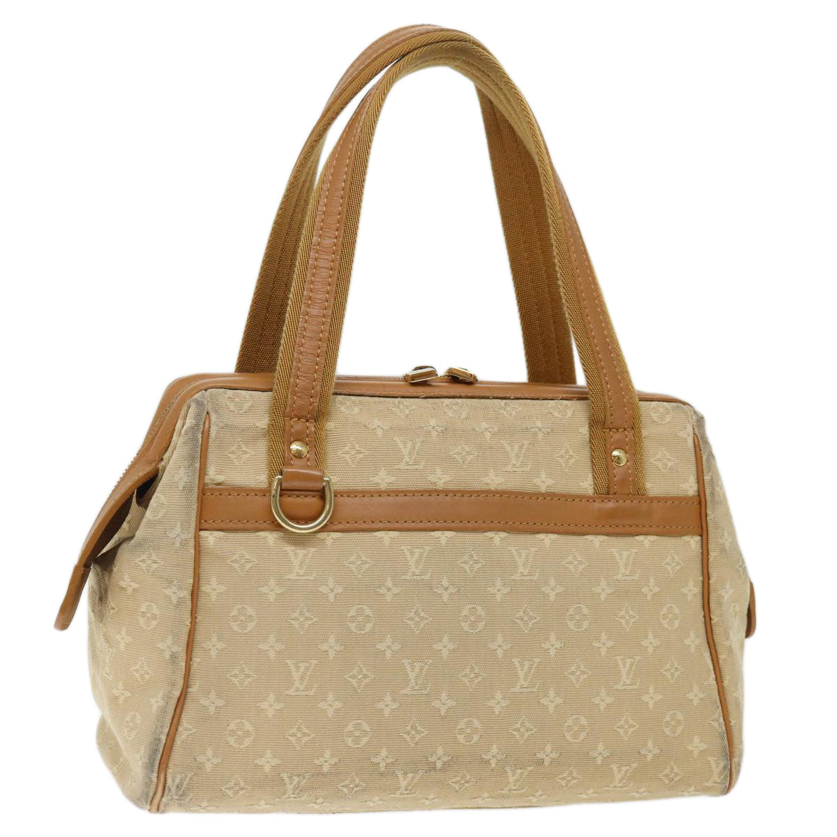 LOUIS VUITTON Monogram Mini Josephine PM Hand Bag Beige M92416 LV 72083