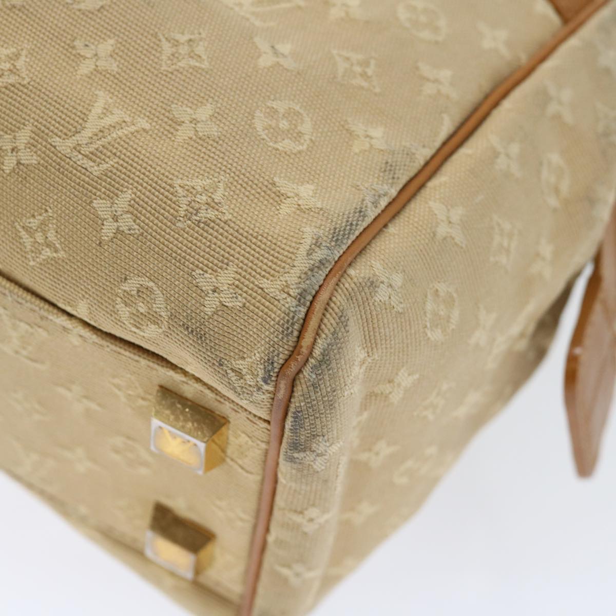 LOUIS VUITTON Monogram Mini Josephine PM Hand Bag Beige M92416 LV 72083