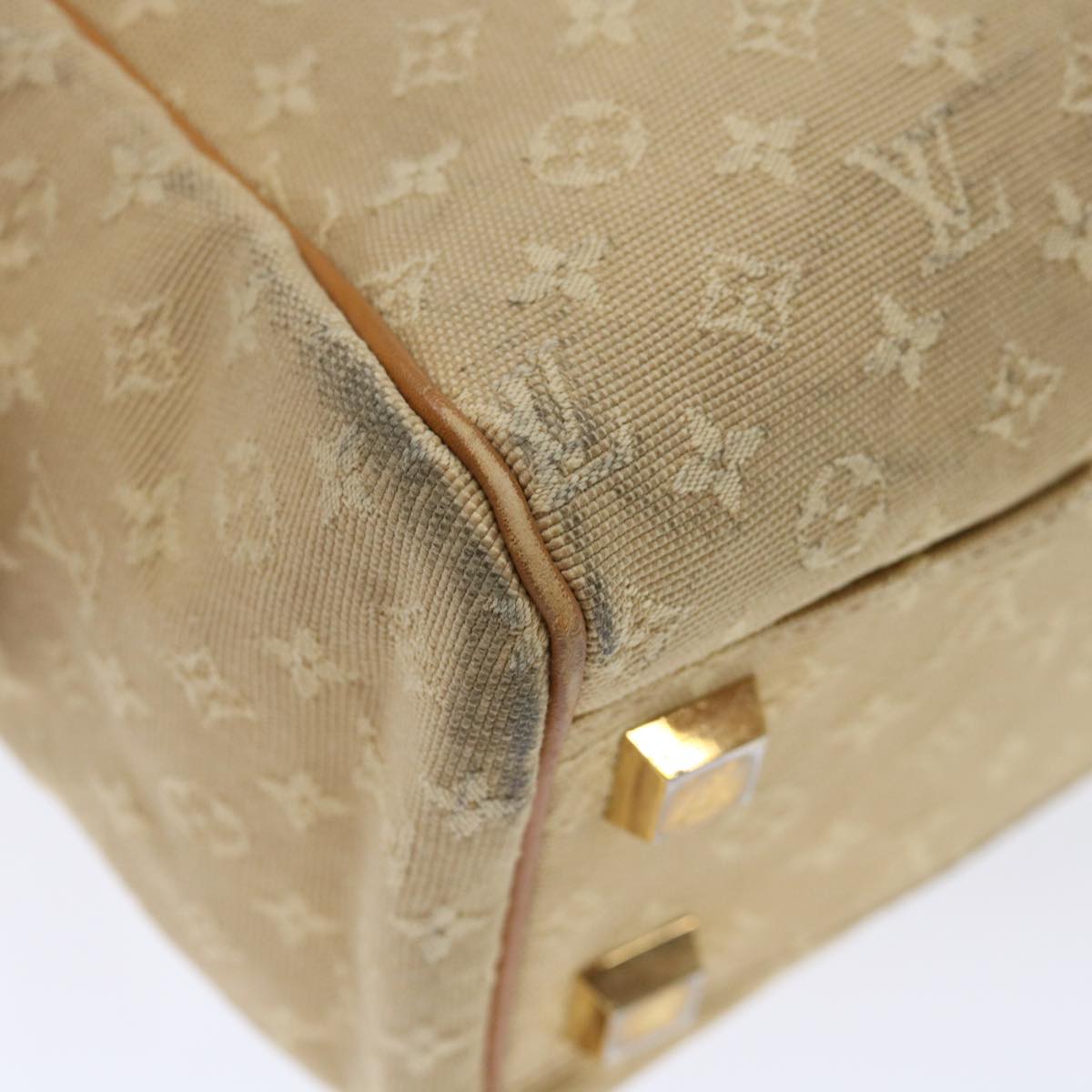 LOUIS VUITTON Monogram Mini Josephine PM Hand Bag Beige M92416 LV 72083