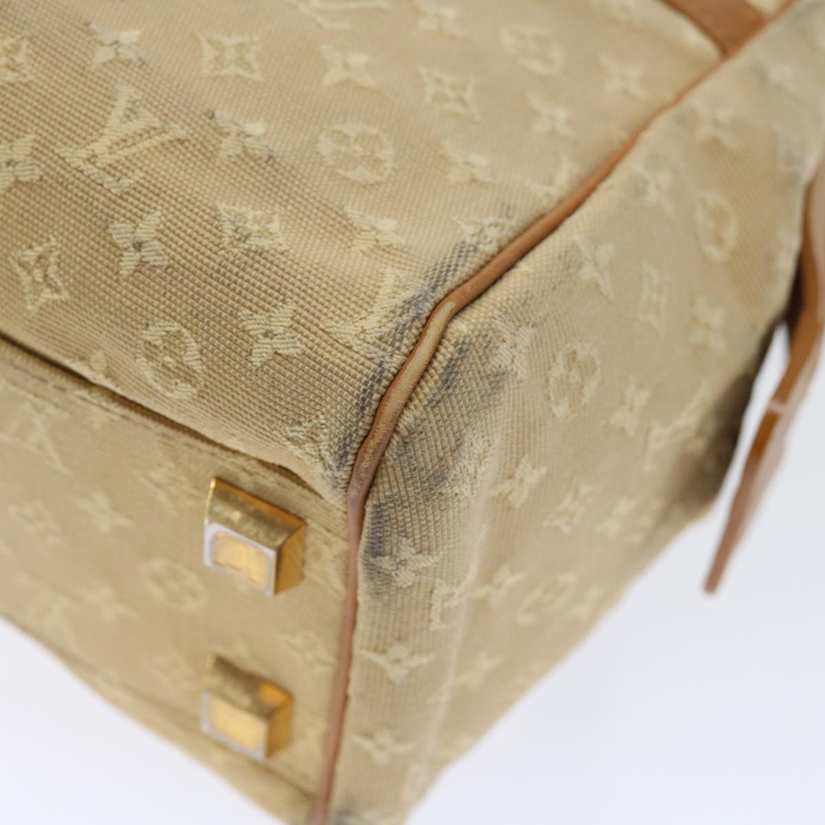 LOUIS VUITTON Monogram Mini Josephine PM Hand Bag Beige M92416 LV 72083
