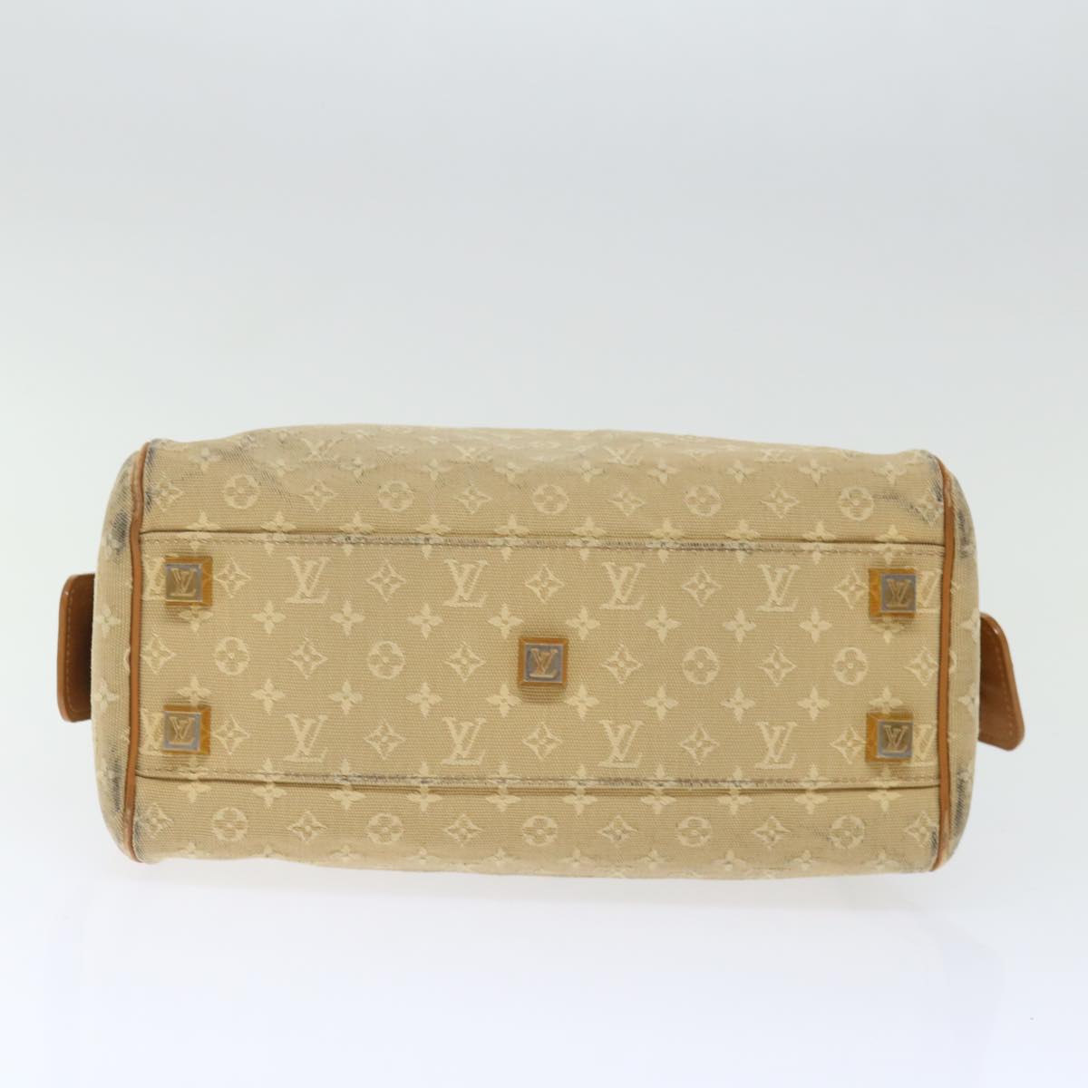 LOUIS VUITTON Monogram Mini Josephine PM Hand Bag Beige M92416 LV 72083