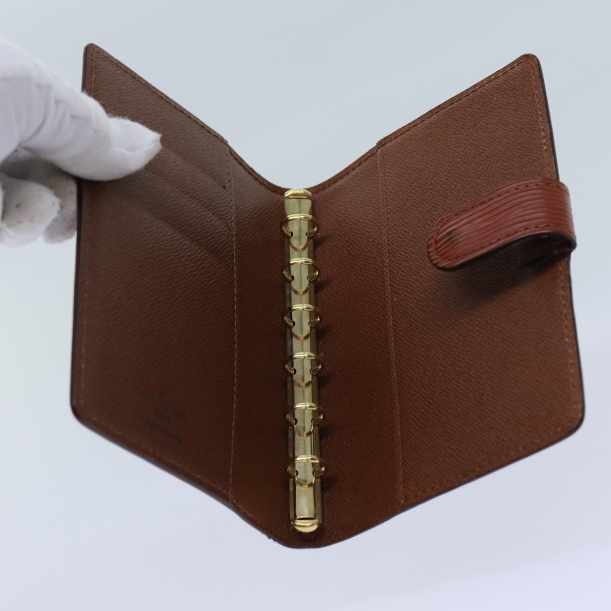 LOUIS VUITTON Epi Agenda PM Day Planner Cover Brown R20053 LV 72084
