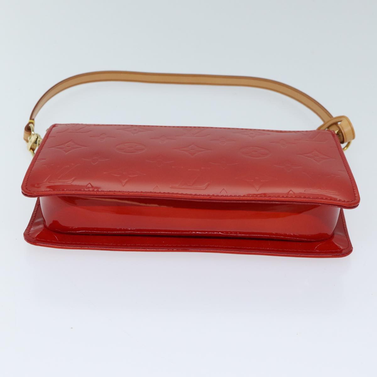 LOUIS VUITTON Monogram Vernis Lexington Accessory Pouch Rouge M91132 72101A
