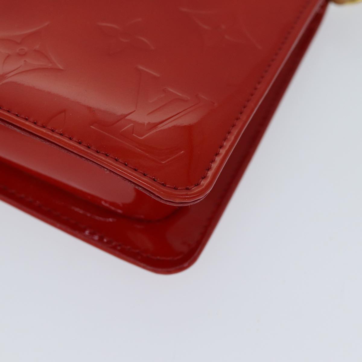 LOUIS VUITTON Monogram Vernis Lexington Accessory Pouch Rouge M91132 72101A