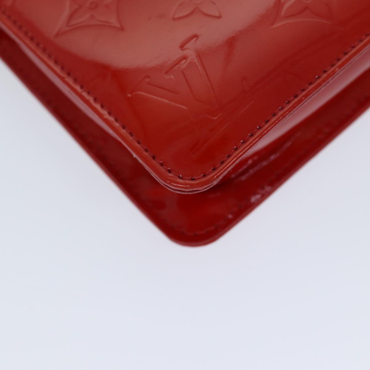 LOUIS VUITTON Monogram Vernis Lexington Accessory Pouch Rouge M91132 72101A