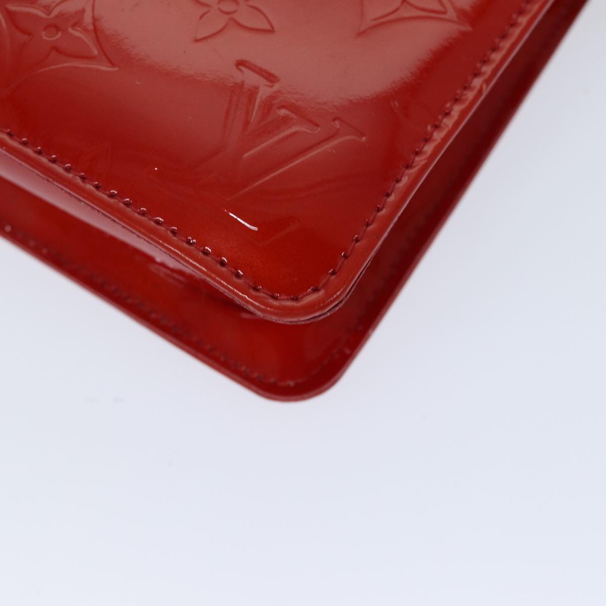 LOUIS VUITTON Monogram Vernis Lexington Accessory Pouch Rouge M91132 72101A