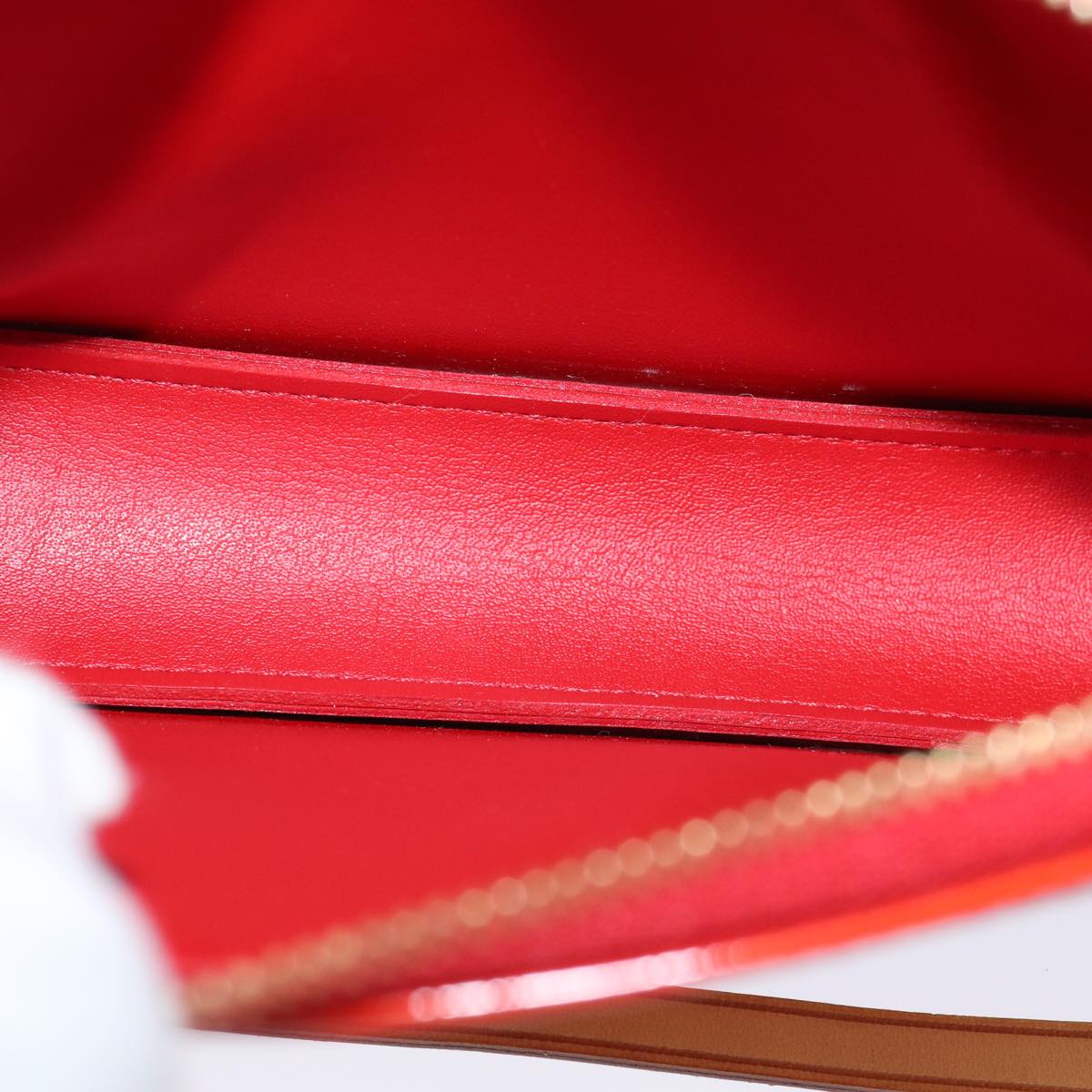 LOUIS VUITTON Monogram Vernis Lexington Accessory Pouch Rouge M91132 72101A
