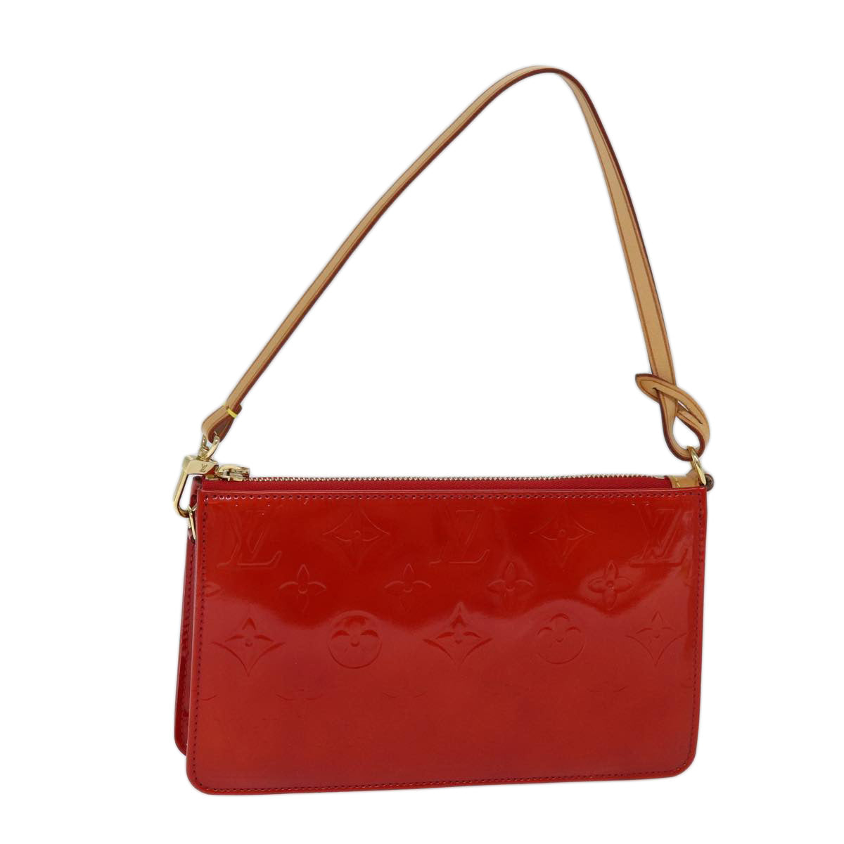 LOUIS VUITTON Monogram Vernis Lexington Accessory Pouch Rouge M91132 72101A