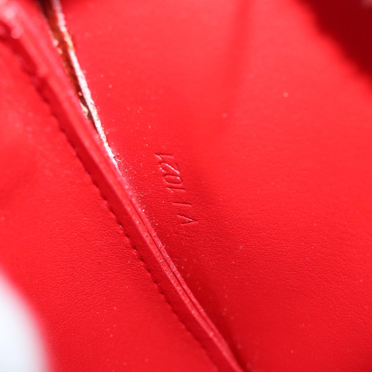 LOUIS VUITTON Monogram Vernis Lexington Accessory Pouch Rouge M91132 72101A