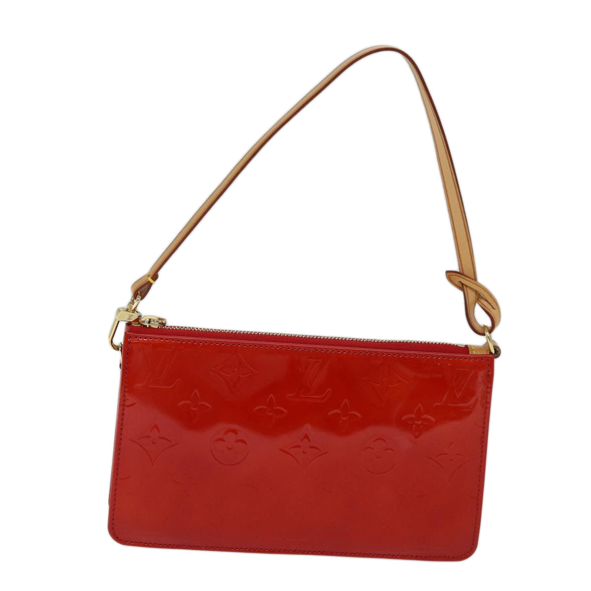 LOUIS VUITTON Monogram Vernis Lexington Accessory Pouch Rouge M91132 72101A