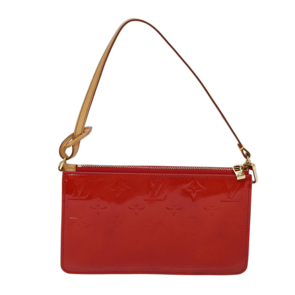 LOUIS VUITTON Monogram Vernis Lexington Accessory Pouch Rouge M91132 72101A