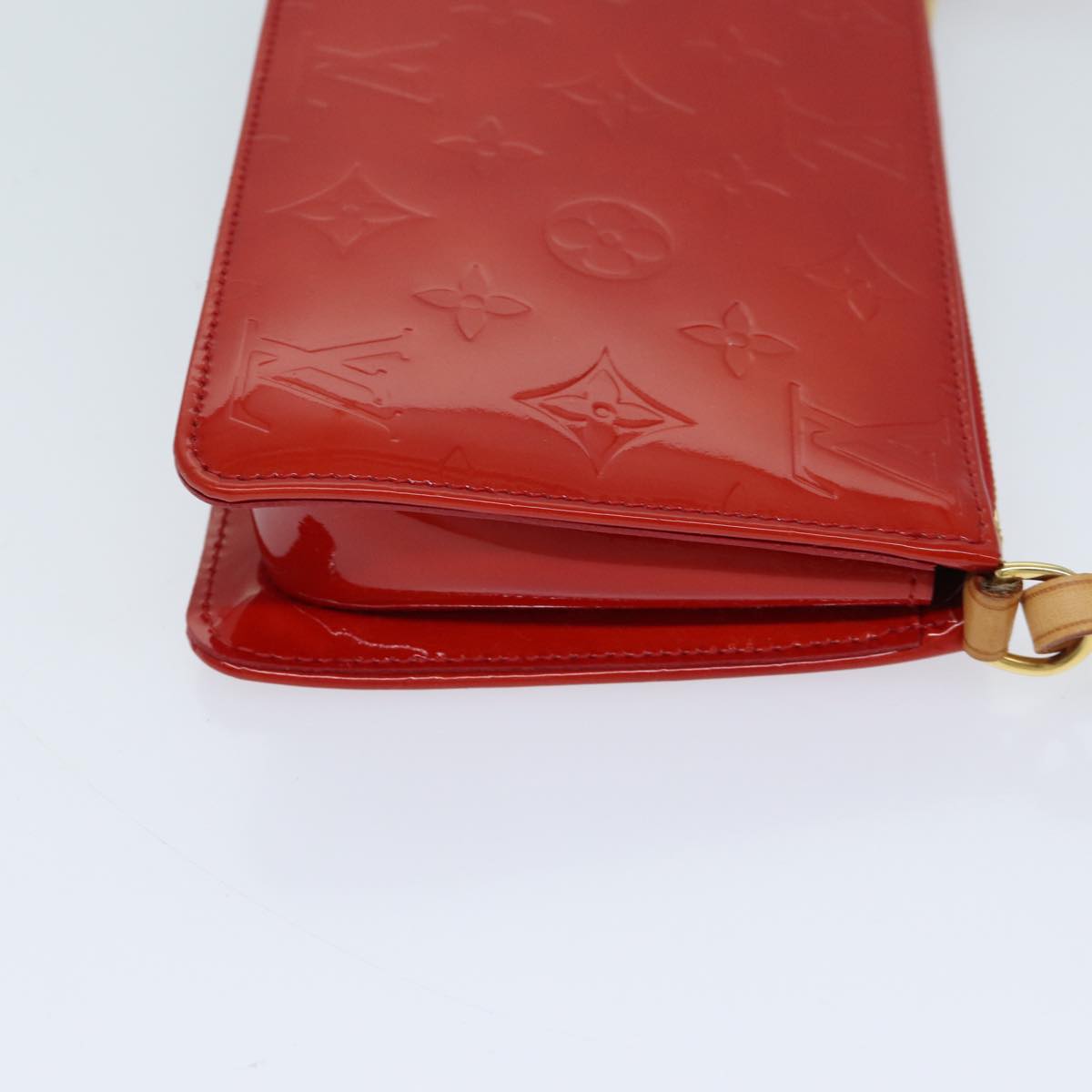LOUIS VUITTON Monogram Vernis Lexington Accessory Pouch Rouge M91132 72101A