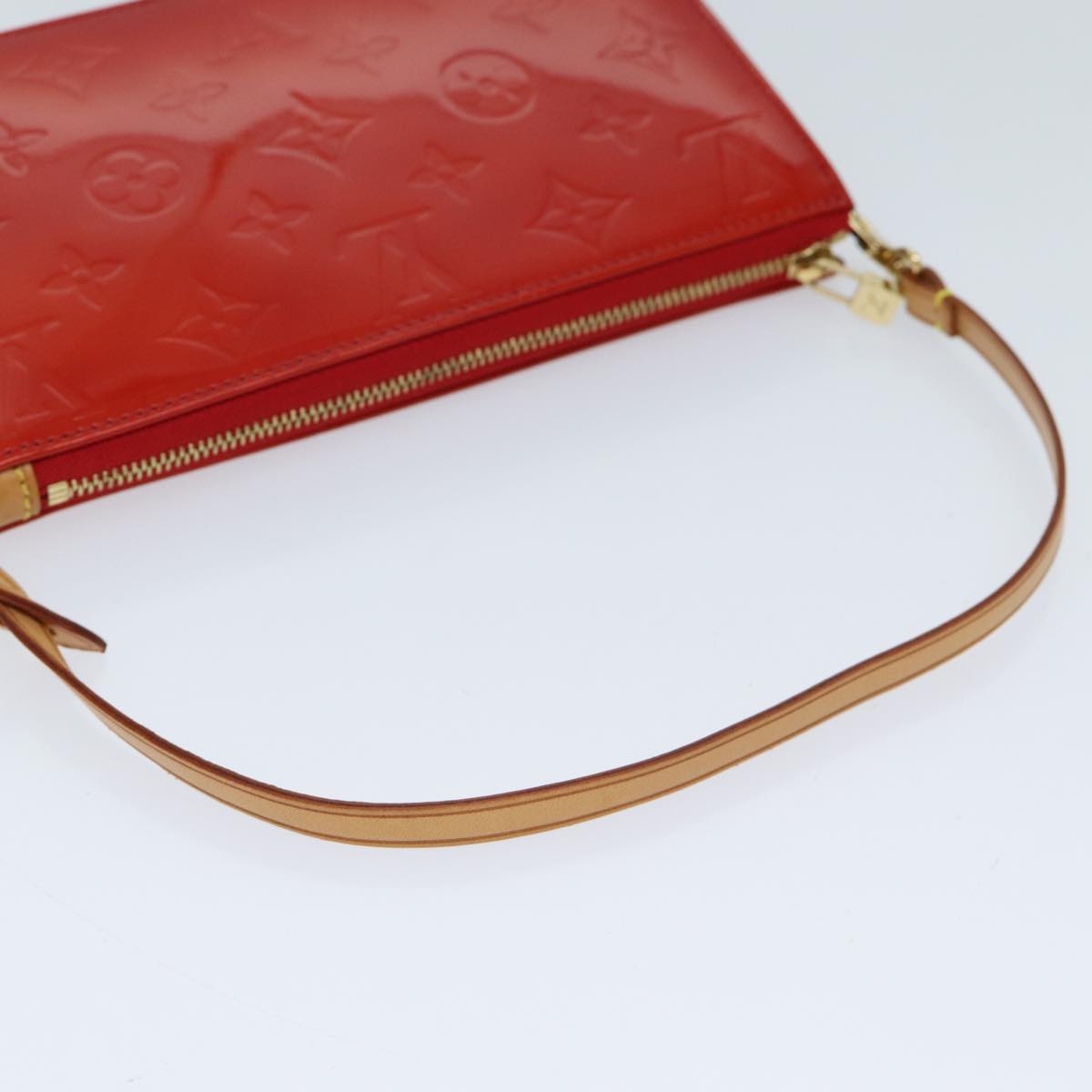 LOUIS VUITTON Monogram Vernis Lexington Accessory Pouch Rouge M91132 72101A