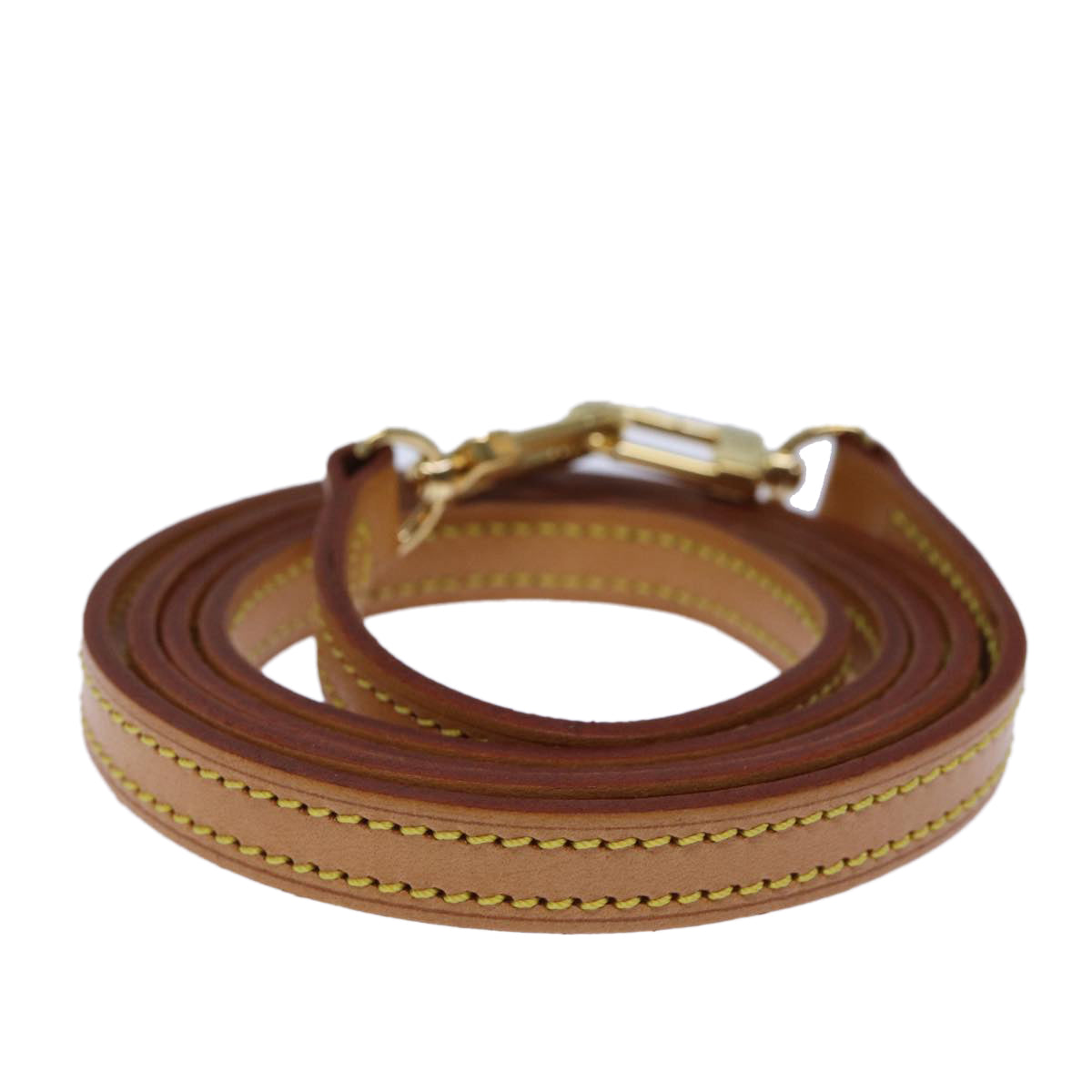 LOUIS VUITTON Shoulder Strap Leather 47.2"" Beige LV 72106