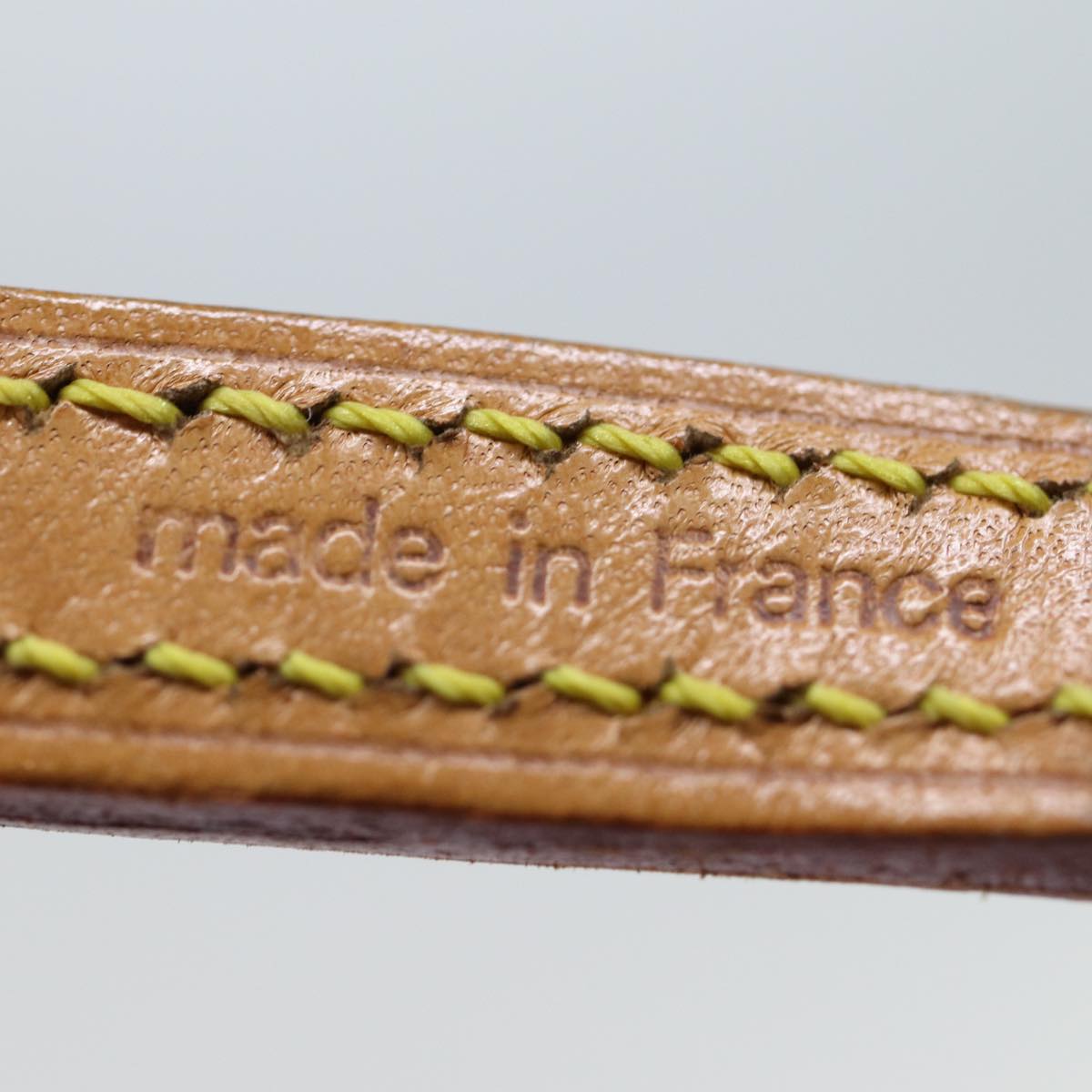 LOUIS VUITTON Shoulder Strap Leather 47.2"" Beige LV 72106