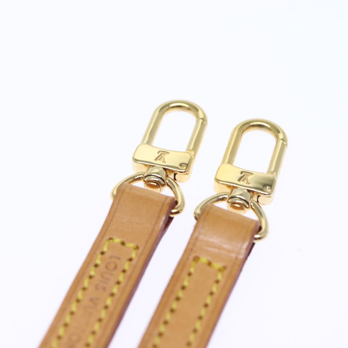 LOUIS VUITTON Shoulder Strap Leather 47.2"" Beige LV 72106