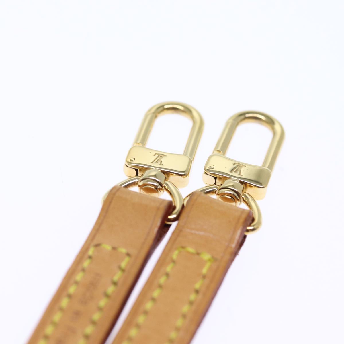 LOUIS VUITTON Shoulder Strap Leather 47.2"" Beige LV 72106