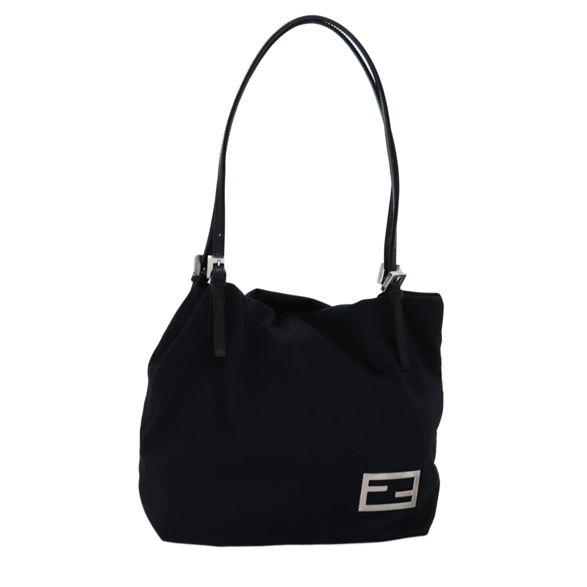 FENDI Shoulder Bag Nylon Black 72108