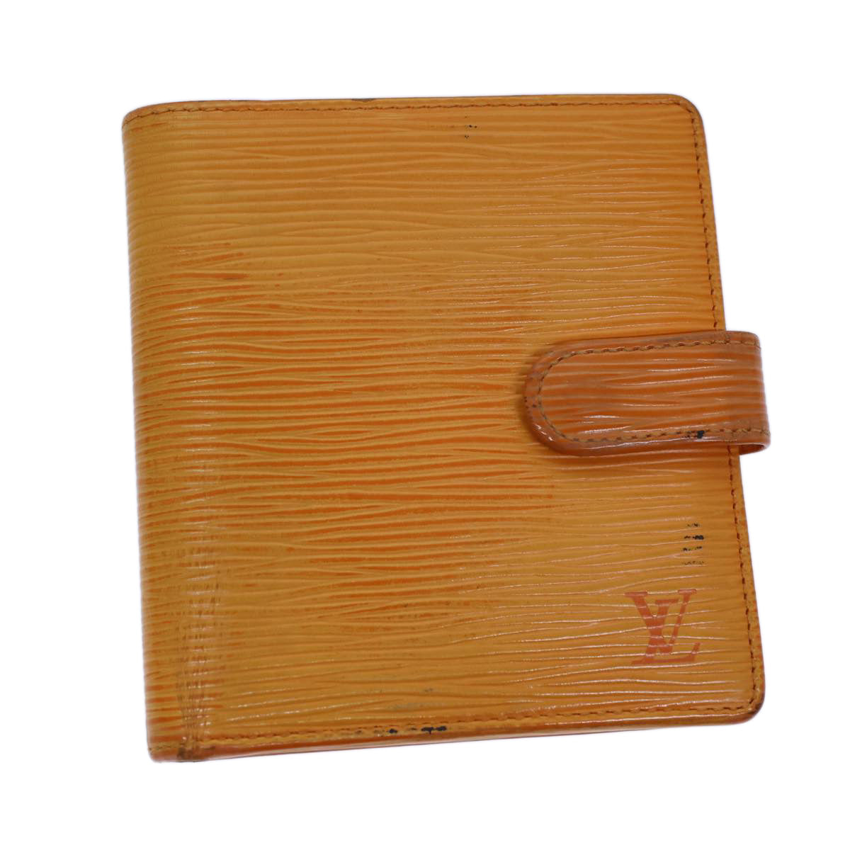 LOUIS VUITTON Epi Porte Billets Compact Bifold Wallet Mandarin M6355H 72180
