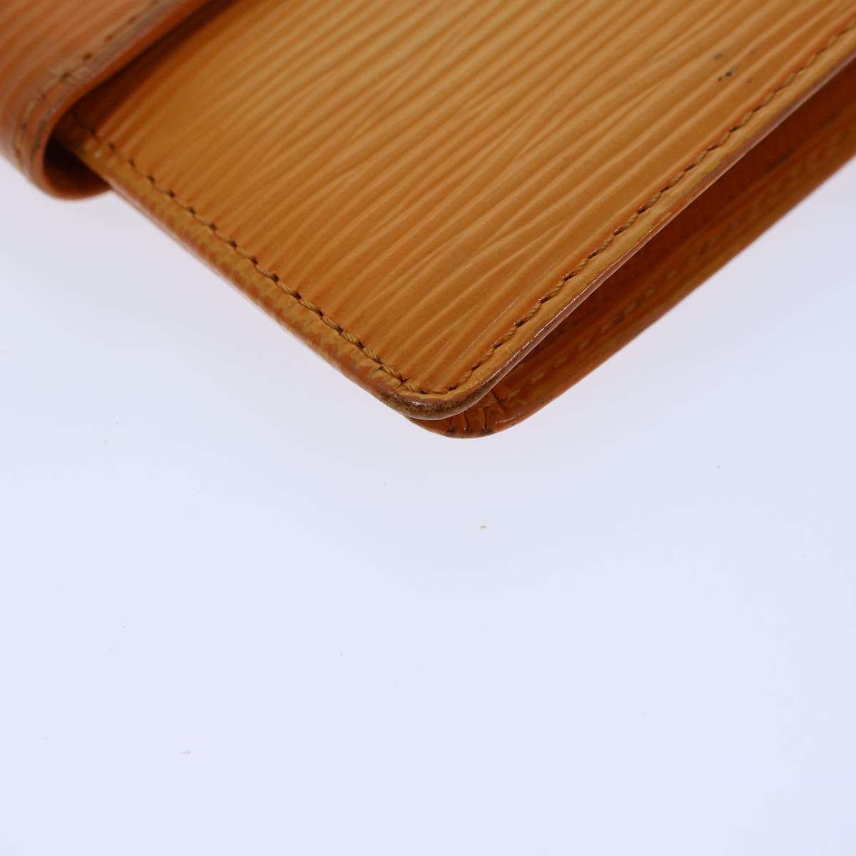 LOUIS VUITTON Epi Porte Billets Compact Bifold Wallet Mandarin M6355H 72180