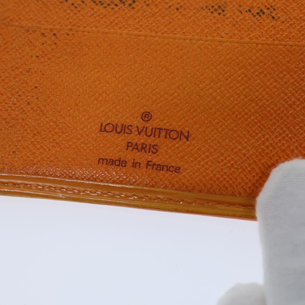 LOUIS VUITTON Epi Porte Billets Compact Bifold Wallet Mandarin M6355H 72180