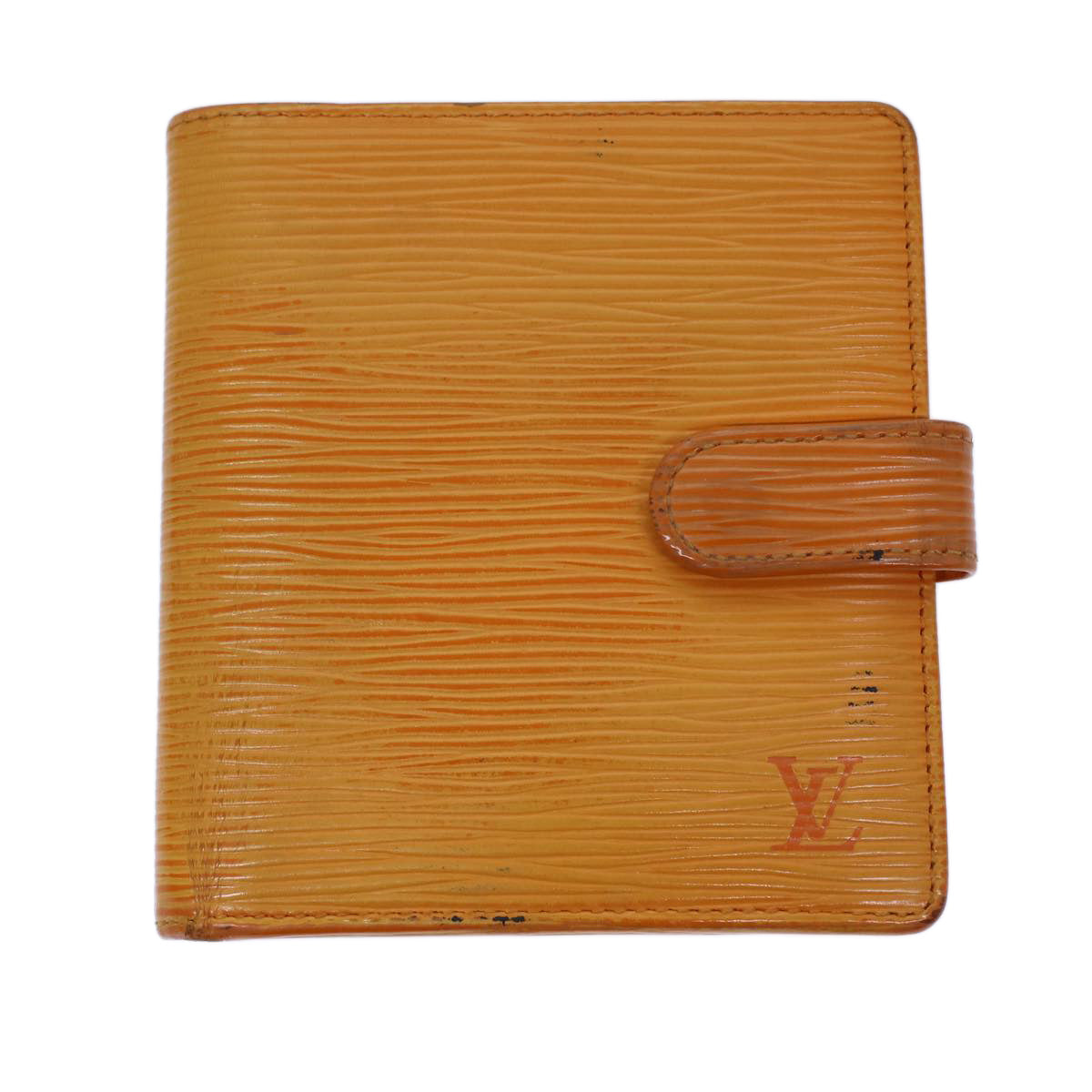 LOUIS VUITTON Epi Porte Billets Compact Bifold Wallet Mandarin M6355H 72180