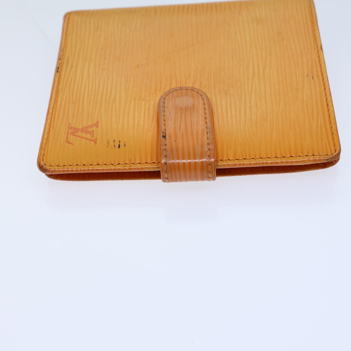 LOUIS VUITTON Epi Porte Billets Compact Bifold Wallet Mandarin M6355H 72180