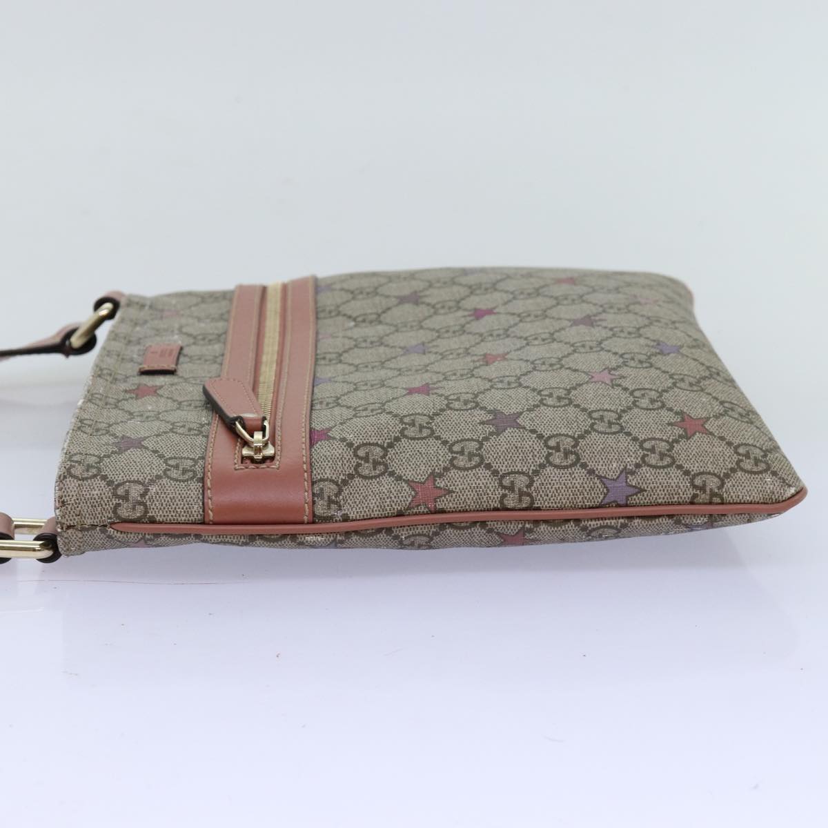 GUCCI GG Supreme Shoulder Bag PVC Beige 295257 72293
