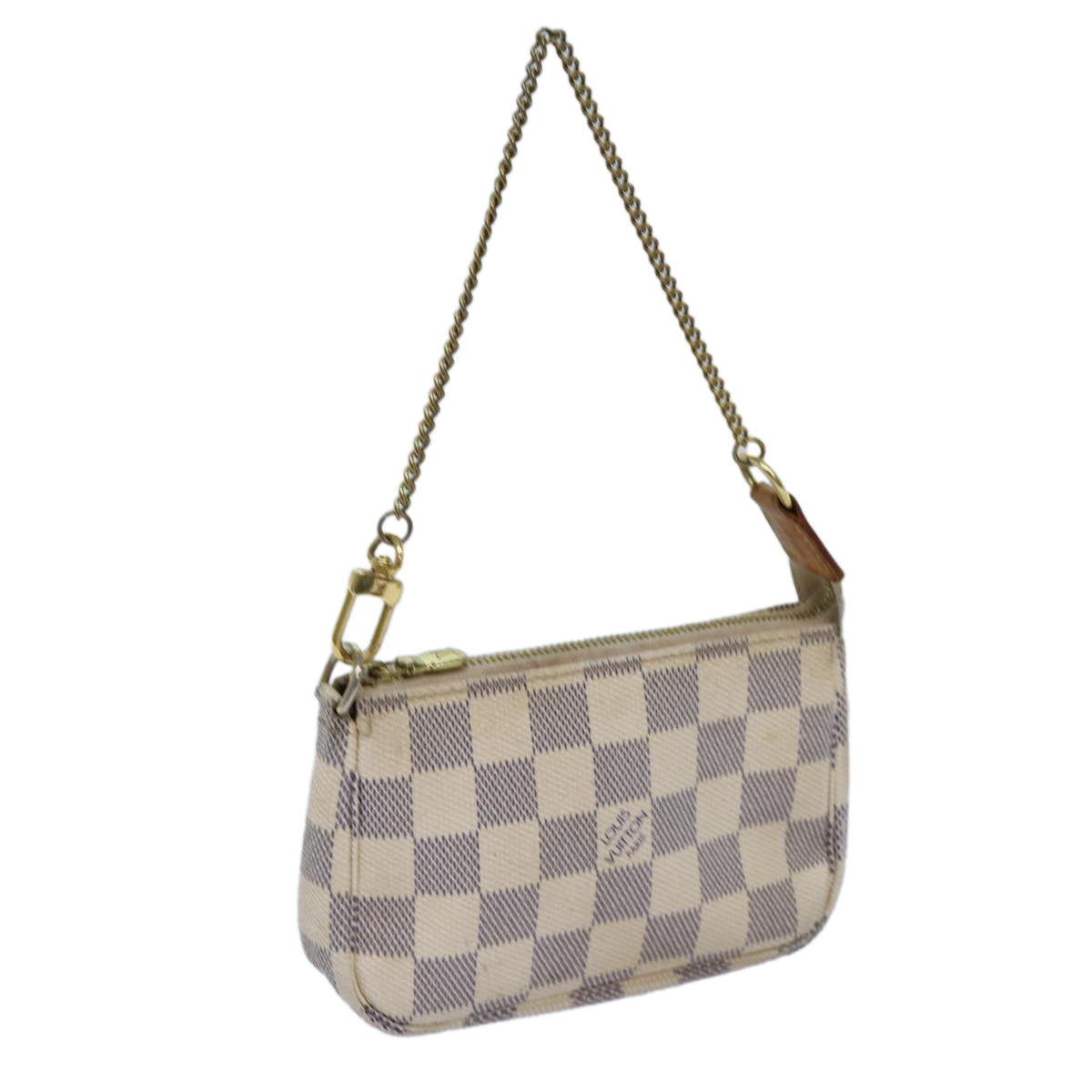 LOUIS VUITTON Damier Azur Mini Pochette Accessoires Pouch N58010 LV 72313