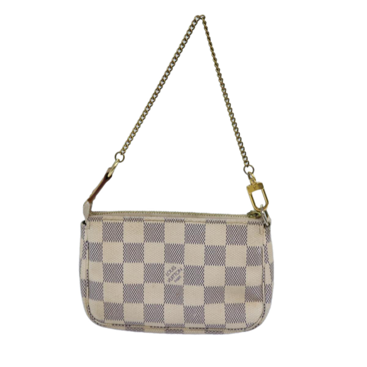 LOUIS VUITTON Damier Azur Mini Pochette Accessoires Pouch N58010 LV 72313